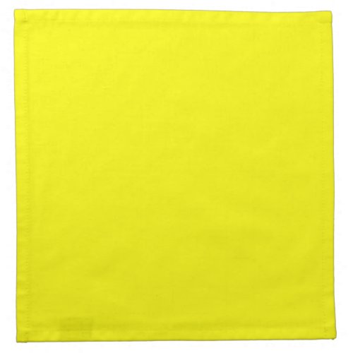 Bright yellow solid color  cloth napkin