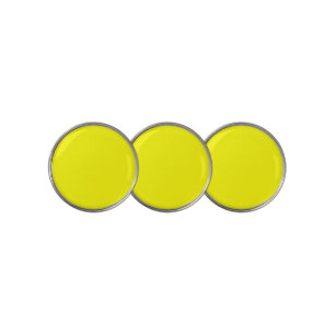 Bright yellow (solid color) golf ball marker