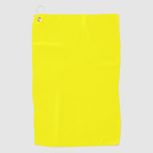 Bright yellow (solid color) golf towel