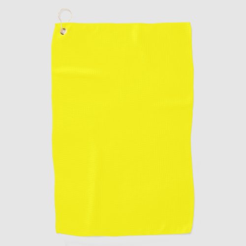 Bright yellow solid color  golf towel