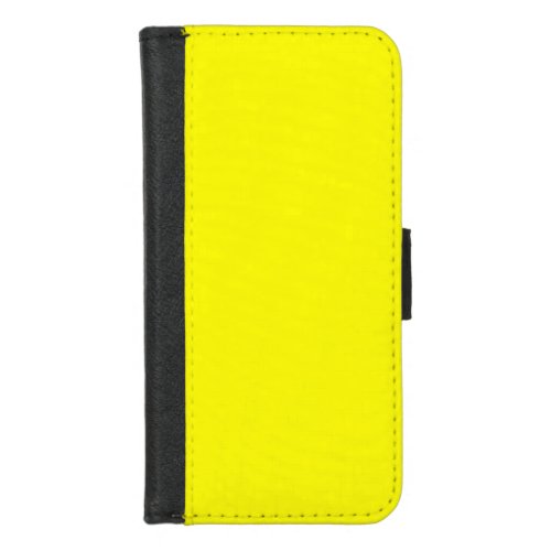 Bright yellow solid color  iPhone 87 wallet case