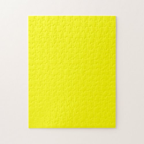 Bright yellow solid color  jigsaw puzzle