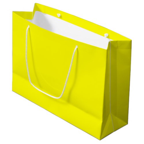 Bright yellow solid color  large gift bag
