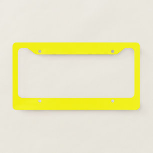 Bright yellow (solid color) license plate frame