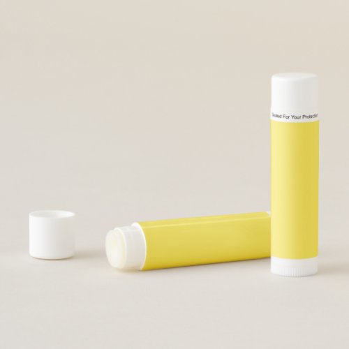 Bright Yellow Solid Color Lip Balm