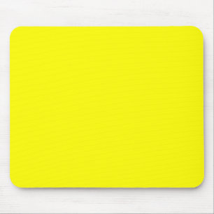 Bright yellow (solid color) mouse pad