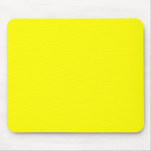 Bright yellow (solid color)  mouse pad