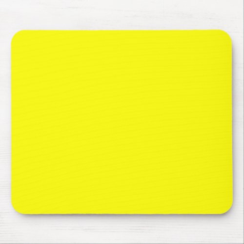 Bright yellow solid color  mouse pad