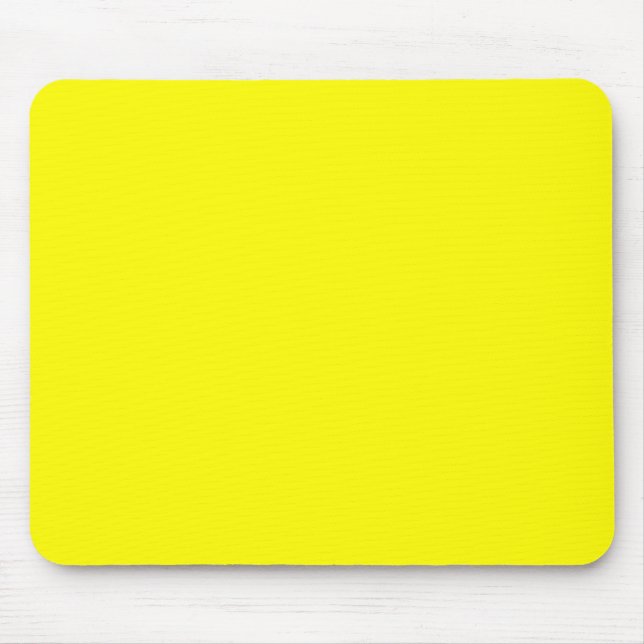Bright yellow (solid color)  mouse pad (Front)