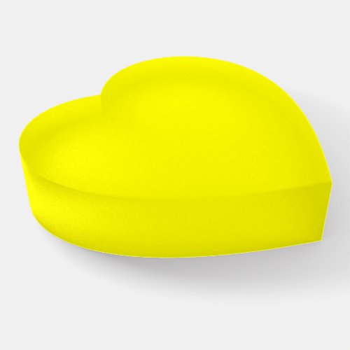 Bright yellow solid color  paperweight