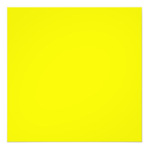 Bright yellow solid color  photo print