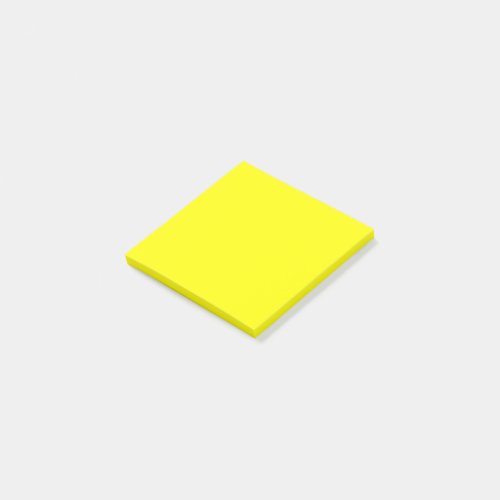 Bright yellow solid color  post_it notes