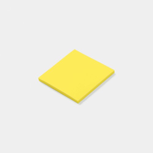 Bright Yellow Solid Color Post_it Notes