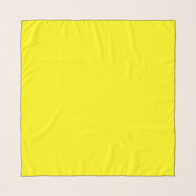 Bright yellow (solid color)  scarf (Front)