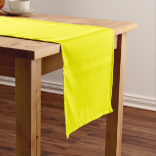 Bright yellow (solid color)  short table runner