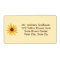 Bright Yellow Sunflower Address Labels