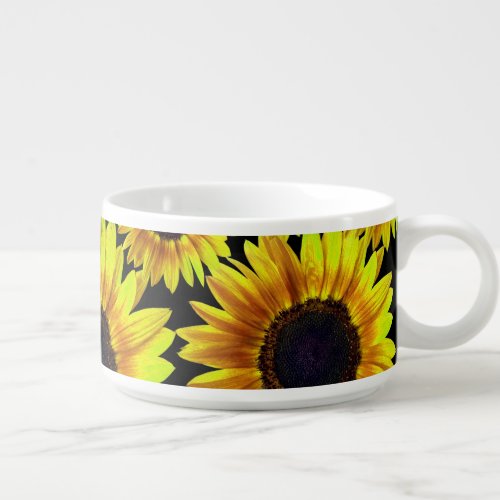 Bright Yellow Sunflower  Bowl