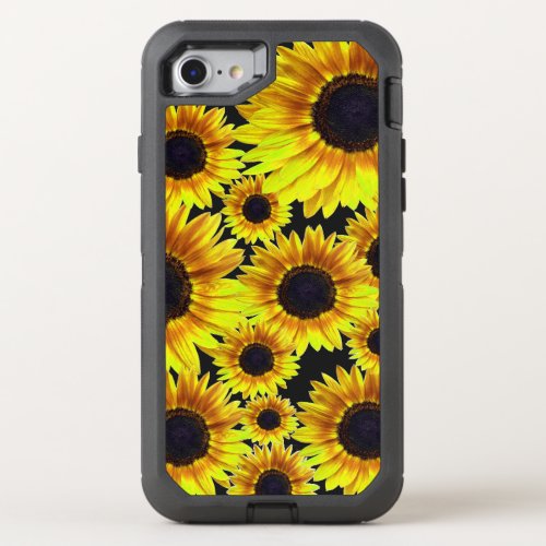 Bright Yellow Sunflower  OtterBox Defender iPhone SE87 Case