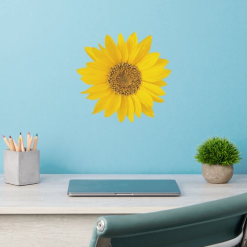 Bright Yellow Sunflower Wall Decal