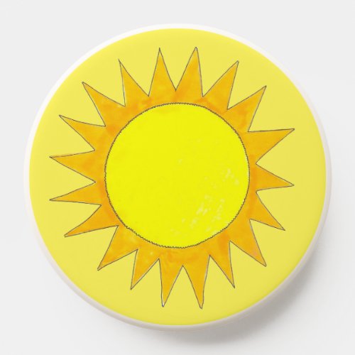 Bright Yellow Sunshine Sun Sunny Day Summer PopSocket