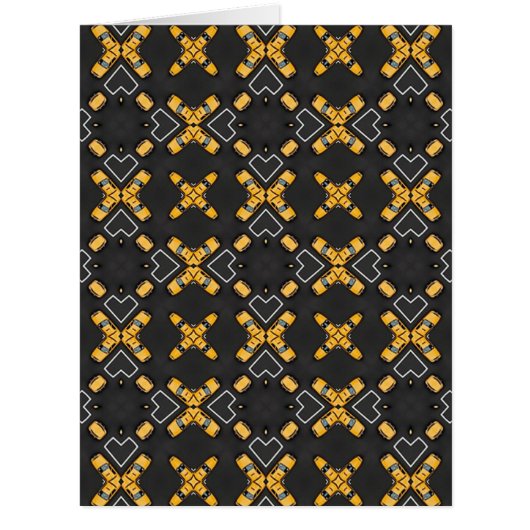 Bright Yellow Taxi Cab Pattern Cards (Front)
