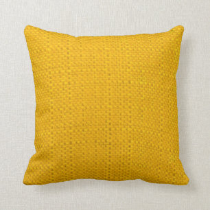 Bright Yellow Throw Pillow