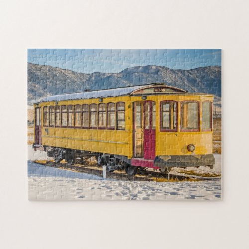 Bright Yellow Trolley Jigsaw Puzzle