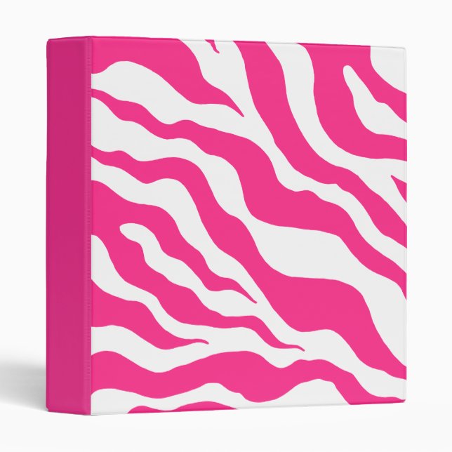 Bright Zebra Print Binder (Front/Spine)