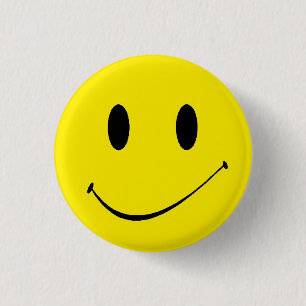 Brighten Your Day ~ Vintage Retro Face Button