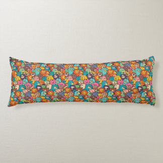 "Brighten your day with our Cheerful Critters Cart Body Pillow
