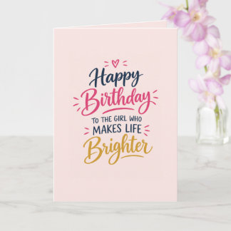 Brighter Daughter Day Card
