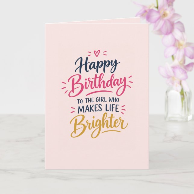 Brighter Daughter Day Card (Orchid)
