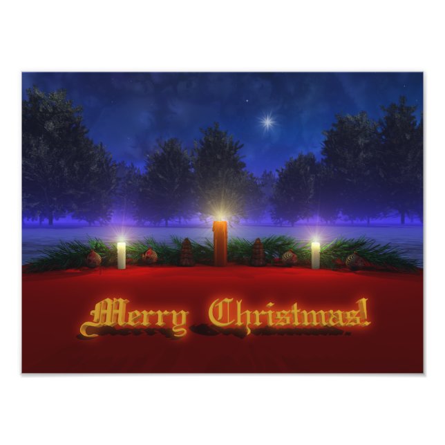 Brighter Visions Christmas Photo Print (Front)