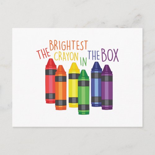 Brightest Crayon Postcard