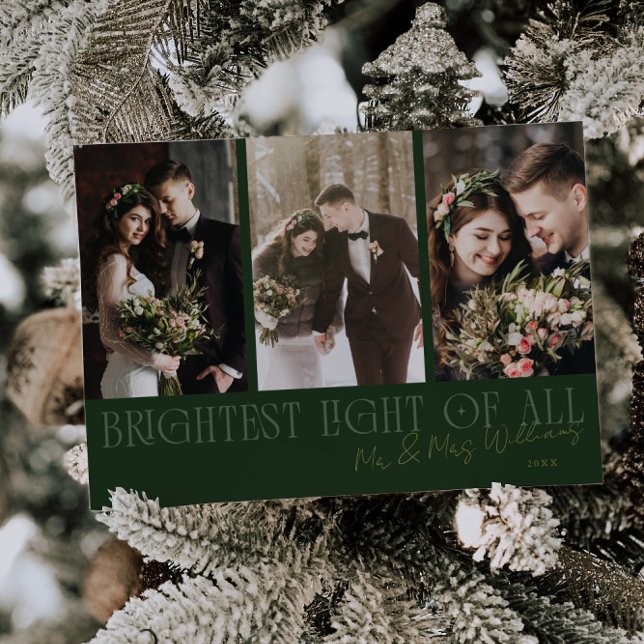 Brightest Light Green Holiday Wedding Announcement (Creator Uploaded)