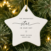 Brightest Star Baby Memorial Ornament