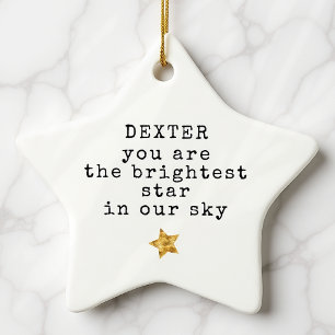 Brightest Star Pet Memorial Ceramic Ornament