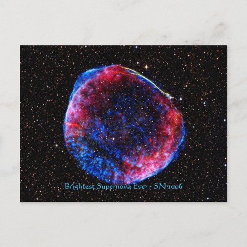 Brightest Supernova Ever space picture Postcard