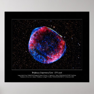 Brightest Supernova Ever space picture Poster