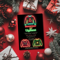 Brightest & Ugliest Ugly Sweater Christmas Party Invitation