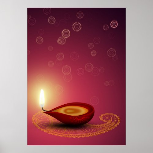 Brightful Diwali _ Poster Print