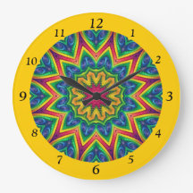 Brightly Colored 12-Sided Mandala