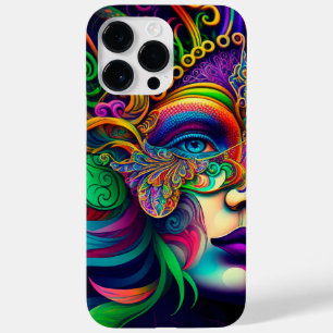 BRIGHTLY COLORED BEAUTIFUL MARDI GRAS WOMAN  Case-Mate iPhone 14 PRO MAX CASE