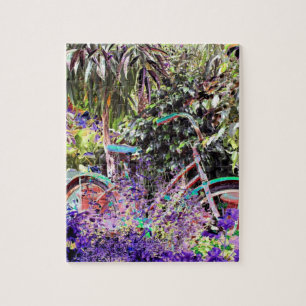 Brightly Colored Bicycle Photo Art Jigsaw Puzzle