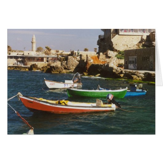 Brightly Colored Boats Cards (Front Horizontal)