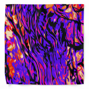 Brightly Colored Crazy Colorful Abstract Pattern Bandana