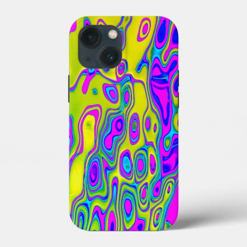 Brightly Colored Crazy Colorful Abstract Pattern  iPhone 13 Mini Case