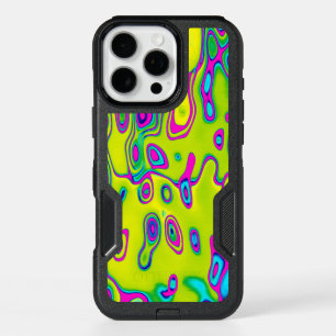 Brightly Colored Crazy Colorful Abstract Pattern iPhone 16 Pro Max Case