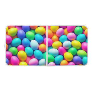 Brightly colored Easter Egg/Spring  Beer Pong Table