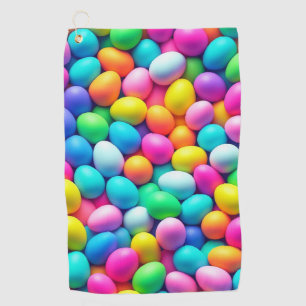 Brightly colored Easter Egg/Spring  Golf Towel